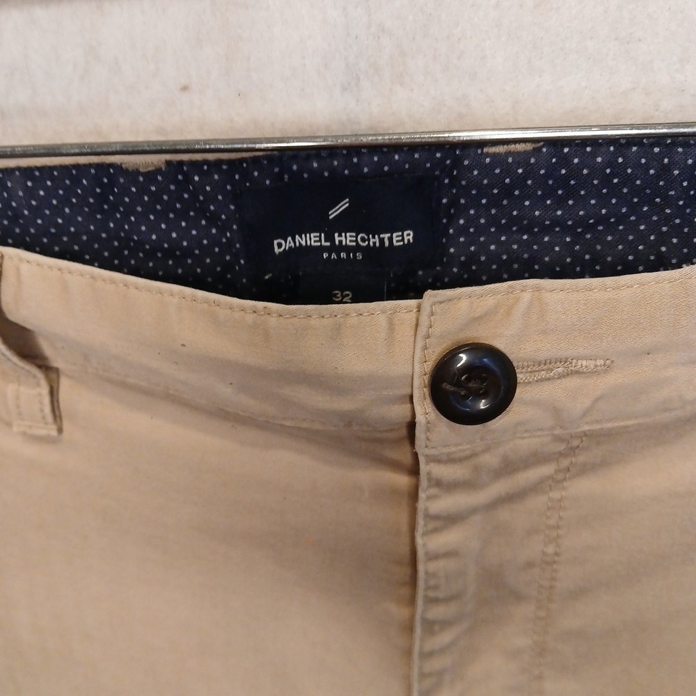 Daniel Hechter Paris Men's Shorts Beige Chino Cotton Blend Size 32 Hiking Golf - Picture 4 of 16